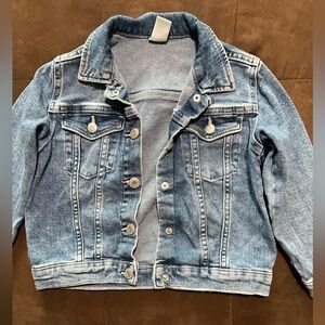 GIRLS DENIM BUTTON DOWN JACKET SIZE 6